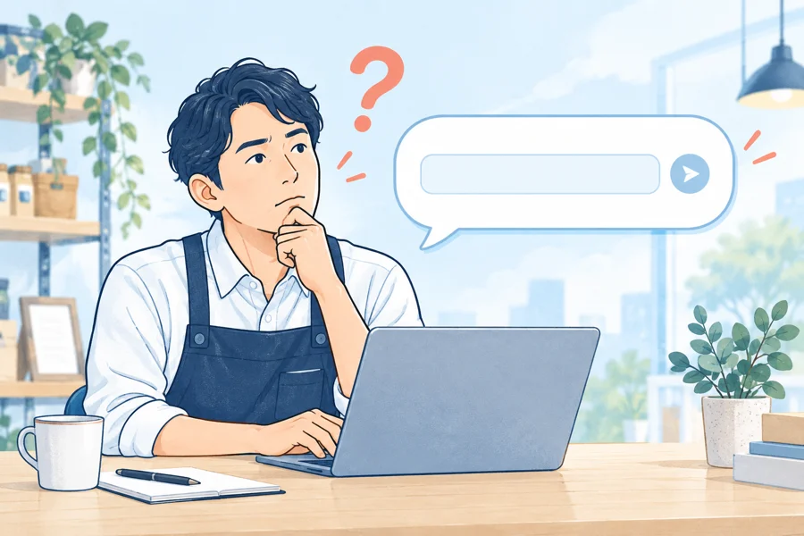 AIへの指示を考える人